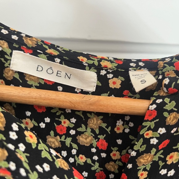 DOEN CAMDEN DRESS -- INK MONTPELLIER FLORAL - Picture 5 of 5